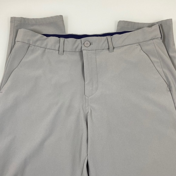 Mizzen+Main Other - Mizzen+Main Helmsman Golf Pants Mens 34 x31 Slim Fit Light Gray Performance Flaw